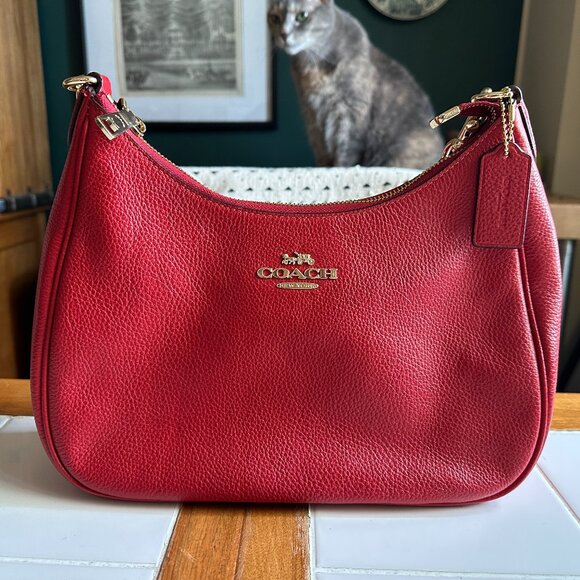 Coach Teri Hobo Bag in Red - Picture 5 of 6